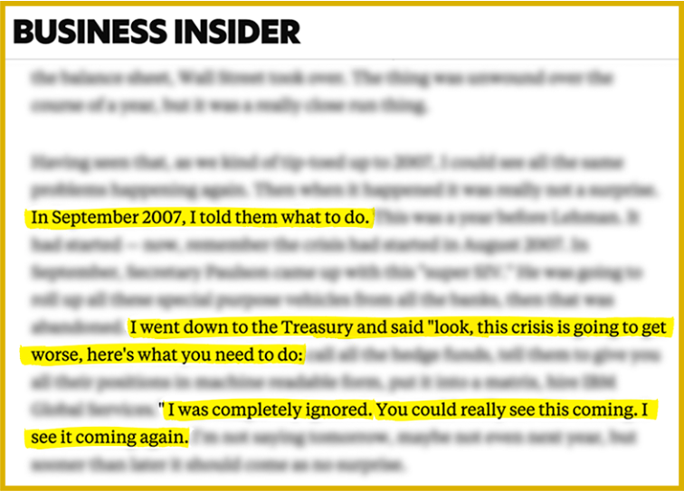 Jim warns of looming stock market crash